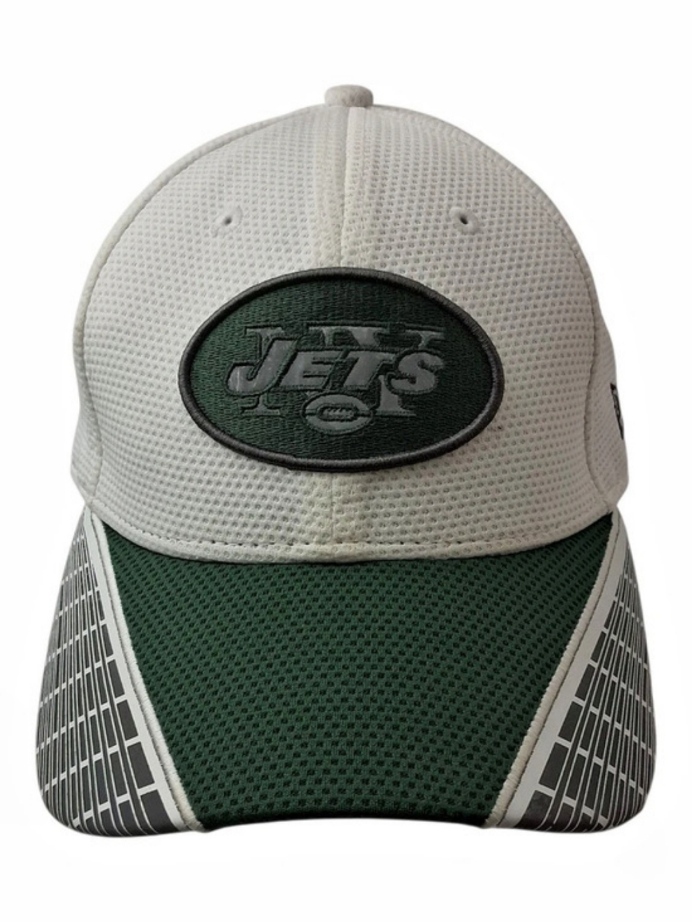New York Jets Hat New Era Cap White Green Mesh Adjustable Strap Back Football